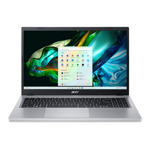 Acer Aspire 3, 15.6", Ryzen 5, 8 GB, 256 GB, SWE, pure silver - Notebook Item - NX.KDEEL.00F NX.KDEEL.00F