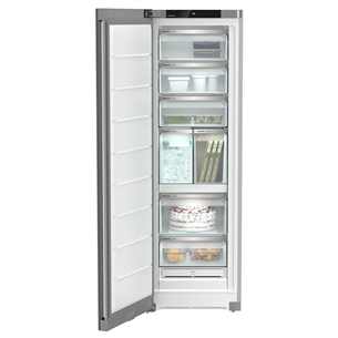 Liebherr, NoFrost, 278 L, height 186 cm, silver - Freezer Item - SFNSFD5247