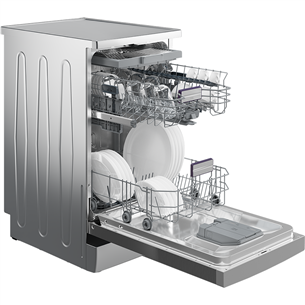 Beko, 10 pace settings, silver - Free standing dishwasher Item - BDFS26040XA