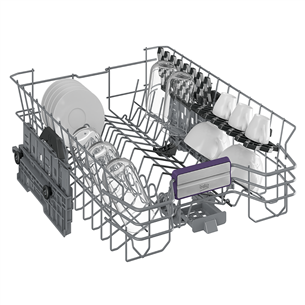 Beko, 10 pace settings, silver - Free standing dishwasher Item - BDFS26040XA