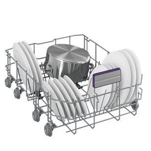Beko, 10 pace settings, silver - Free standing dishwasher Item - BDFS26040XA