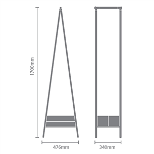 Brabantia Linn, Compact, balta - Drabužių pakaba Prekė - 229862