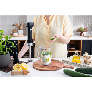 KitchenAid Go, with battery, matte black - Cordless hand blender set Item - 5KHBRV75BM
