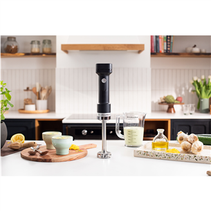 KitchenAid Go, with battery, matte black - Cordless hand blender set Item - 5KHBRV75BM