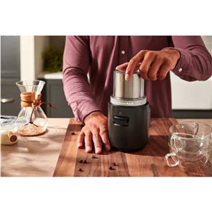KitchenAid Go, be baterijos, juoda - Kavamalė Prekė - 5KBGR100BM