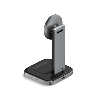 Satechi 2-in-1 Foldable Qi2 Charging Stand - Wireless Charging Dock Item - ST-Q21FM