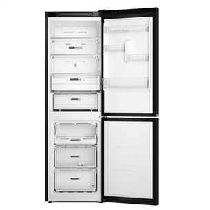 Whirlpool, NoFrost, 335 L, 192 cm, juodas - Šaldytuvas Prekė - W7X83TKS