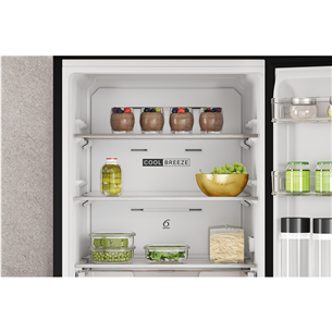Whirlpool, NoFrost, 335 L, 192 cm, juodas - Šaldytuvas Prekė - W7X83TKS