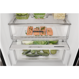 Whirlpool, NoFrost, 335 L, 192 cm, juodas - Šaldytuvas Prekė - W7X83TKS