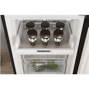 Whirlpool, NoFrost, 335 L, 192 cm, juodas - Šaldytuvas Prekė - W7X83TKS
