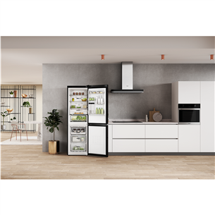 Whirlpool, NoFrost, 335 L, 192 cm, juodas - Šaldytuvas Prekė - W7X83TKS