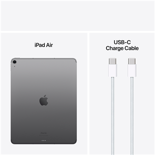 Apple iPad Air 13'' (2024), M2, 256 ГБ, WiFi + 5G, серый - Планшет Товар - MV6V3HC/A