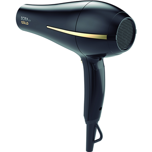 Plaukų džiovintuvas GA.MA Bora Gold Ion, 2200 W, juodas Prekė - GH0825