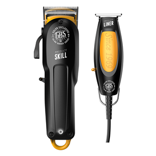 Plaukų kirpimo mašinėlė + barzdaskutė  GA.MA Absolute Liner + Absolute Skill, juoda  Prekė-SMB6027 SMB6027