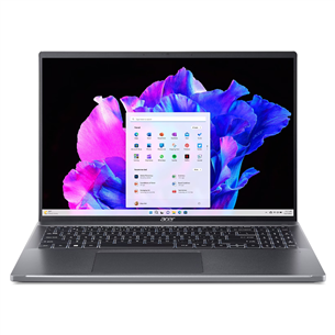 Acer Swift Go 16, 16'', WUXGA, i5, 16 GB, 512 GB, pilkas, ENG - Nešiojamas kompiuteris Prekė - NX.KFTEL.002 NX.KFTEL.002