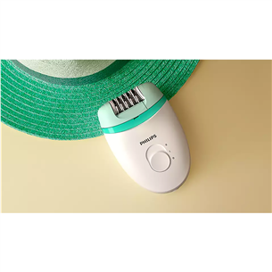 Philips Satinelle Essential, белый/зеленый - Эпилятор Товар - BRE245/00