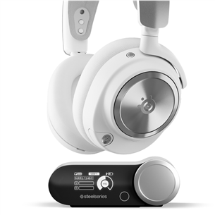 Belaidės ausinės Steelseries Arctis Nova Pro Wireless, PlayStation & PC, baltos  Prekė-61524