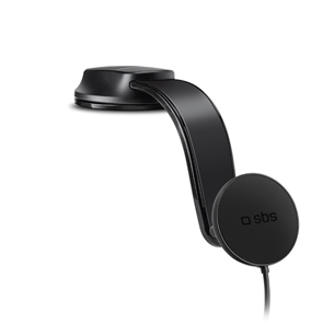 SBS 15W Car Holder, Magsafe, juodas - Belaidis automobilinis įkroviklis Prekė - TESUPPMAG15W21 TESUPPMAG15W21