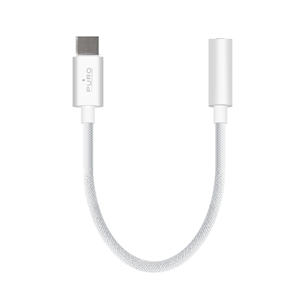 Puro Fabrik, 3,5 mm - USB-C, white - Adapter Item - PUAUSBCAUXWHI PUAUSBCAUXWHI