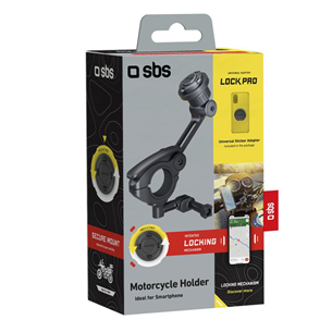 SBS LockPro Motorbike Phone Holder, черный - Держатель для телефона на мотоцикл Товар - TEURRIDEMOUNTFRONT