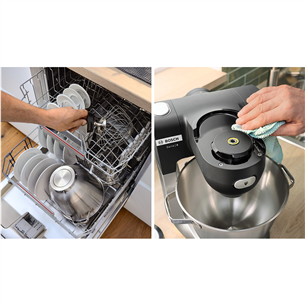 Bosch, Series 6, 1600 W, juodas - Virtuvinis kombainas Prekė - MUMS6ZS00