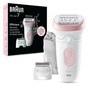Braun Silk epil 7, белый/розовый - Эпилятор Товар - SE7030