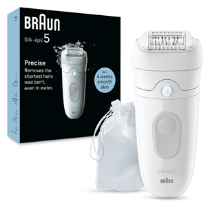 Braun Silk epil 5, сухое и влажное использование, белый - Эпилятор Товар - SE5011