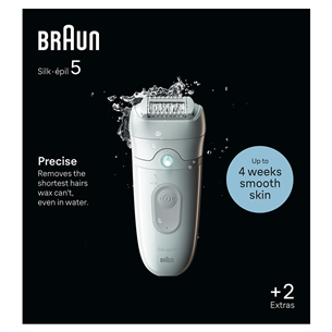 Braun Silk epil 5, сухое и влажное использование, белый - Эпилятор Товар - SE5011