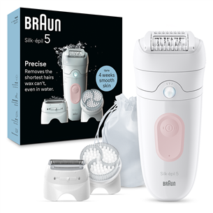 Braun Silk epil 5, сухое и влажное использование, белый - Эпилятор Товар - SE5060