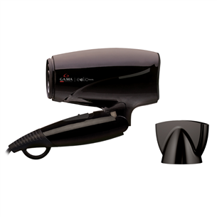 GA.MA Eolic Travel, 1600 W, juodas - Plaukų džiovintuvas GH0202
