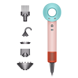Dyson Supersonic HD07 Ceramic Pop, 1600 W, žalias/rožinis - Plaukų džiovintuvas Prekė - SUPERSONICHD07CERPOP SUPERSONICHD07CERPOP