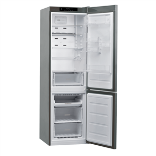 Whirlpool, NoFrost, 355 L, aukštis 202 cm, pilkas - Šaldytuvas Prekė - W9M951SOX