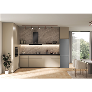 Whirlpool, NoFrost, 355 L, aukštis 202 cm, pilkas - Šaldytuvas Prekė - W9M951SOX