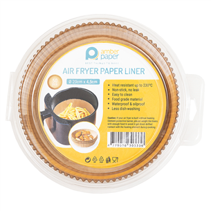 Amber Paper, 20 x 4.5 cm - Paper liners for air fryer Item - 3132846 3132846