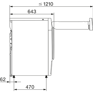 Miele 125 Gala Edition, 9 kg, depth 64,3 cm - Clothes dryer Item - TSL683WP