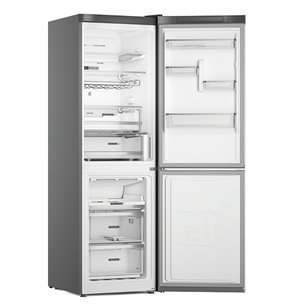 Whirlpool, NoFrost, 335 L, 192 cm, nerūdijančio plieno - Šaldytuvas Prekė - W7X83TMX