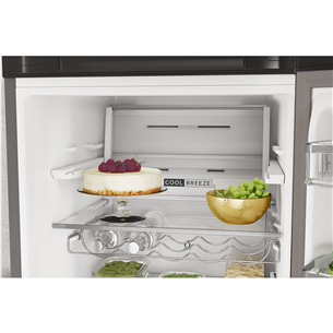 Whirlpool, NoFrost, 335 L, 192 cm, nerūdijančio plieno - Šaldytuvas Prekė - W7X83TMX