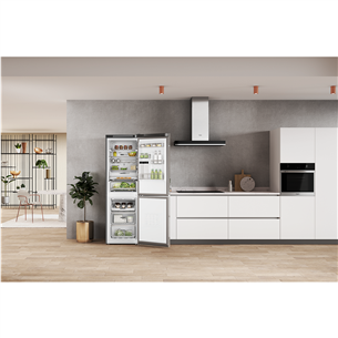 Whirlpool, NoFrost, 335 L, 192 cm, nerūdijančio plieno - Šaldytuvas Prekė - W7X83TMX