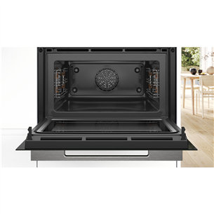 Bosch, Series 8, 45 л, черный - Интегрируемый компактный духовой шкаф Товар - CMG7241B1