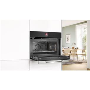 Bosch, Series 8, 45 л, черный - Интегрируемый компактный духовой шкаф Товар - CMG7241B1