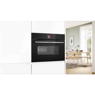 Bosch, Series 8, 45 л, черный - Интегрируемый компактный духовой шкаф Товар - CMG7241B1