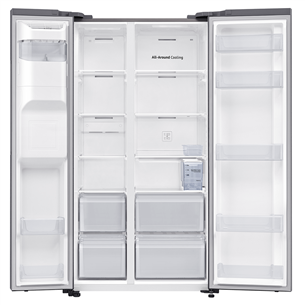 Samsung RS5000DC, NoFrost, 635 L, height 178 cm, inox - SBS Refrigerator Item - RS64DG5303S9EO