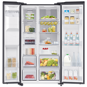 Samsung RS5000DC, NoFrost, 635 L, aukštis 178 cm, juodas - Šaldytuvas Prekė - RS65DG54M3B1EO