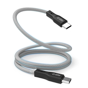 SBS USB-C - USB-C, магнитная отделка, 1 м, черный - Кабель Товар - TECABLETCCMAG TECABLETCCMAG