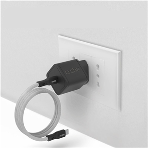 SBS USB-C - USB-C, магнитная отделка, 1 м, черный - Кабель Товар - TECABLETCCMAG