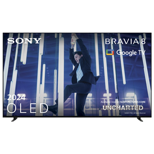 Televizorius Sony Bravia 8, 65", 4K UHD, OLED, sidabrinis K65XR80PAEP