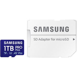 Samsung PRO Plus MicroSDXC, 1 TB, mėlyna - Atminties kortelė su adapteriu MB-MD1T0SA/EU