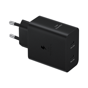 Samsung Dual USB-C, 50 Вт, черный - Адаптер питания Товар - EP-T5020XBEGEU EP-T5020XBEGEU