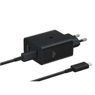 Samsung Dual USB-C, 50 W, juodas - Adapteris Prekė - EP-T5020XBEGEU