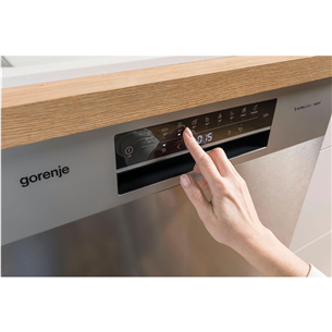 Gorenje, 16 place settings, grey - Free standing dishwasher Item - GS643D90X
